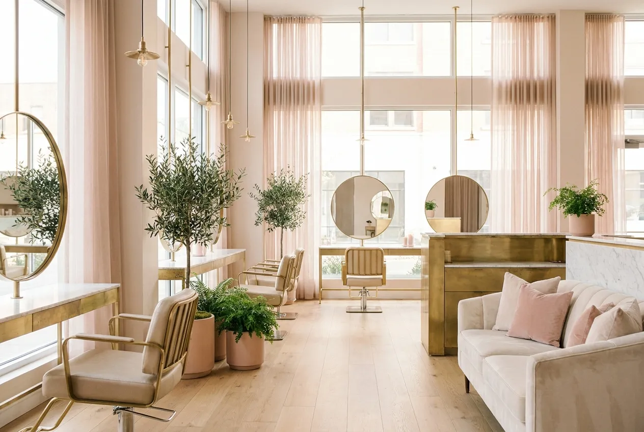 Interiorul Salon Lumière — centrul Aradului